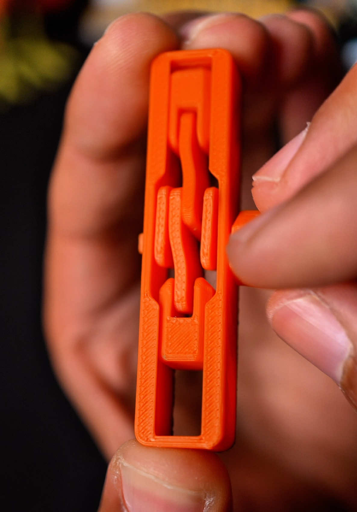 3D-Printed Motor Fidget. 📁File: @printablescom  🖨️Printer: @Elegoo Centauri Carbon. Filament: @esun3dprinting PLA+Orange. #asmr #3dprinting #fidget #toy #motor #elegoo #centuaricarbon 