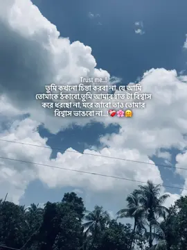 Trust me..! তুমি কখনো চিন্তা করবা না, যে আমি তোমাকে ঠকাবো,তুমি আমার হাত টা বিশ্বাস করে ধরছো না, মরে জাবো তাও তোমার বিশ্বাস ভাঙবো না...!❤️‍🩹🌸🤗#maita_pakhi #viral?video #tranding #mt #viralvideo #couple @Tasfiya 