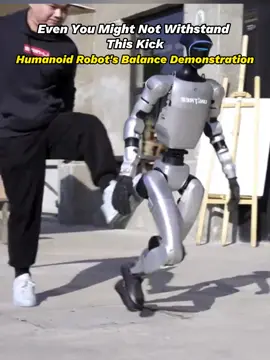 Even you might struggle to stay upright after a kick like that, yet this robot manages to maintain its balance. Come and see how it's done! #ChineseTechnology #UnitreeRobotics #RobotBalance