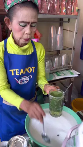 Special sugar for making super sweet green tea - Thai Street Food 
