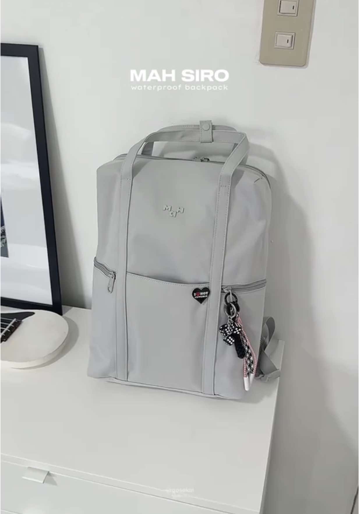 pack with me | 🎱💭 finally got my dream backpack from MAH 🩶  #backpack #mahbackpack #backpackforschool @MAH Mall 