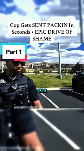 Cop Gets SENT PACKIN In Seconds • EPIC DRIVE OF SHAME Part 1 #driveofshame #copgetsowned #sentpacking #firstamendmentaudit #idontanswerquestions #auditrights #vairal #fpyシ 