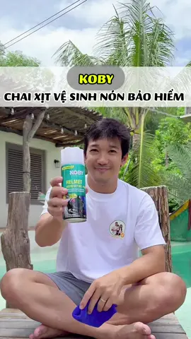 Chai xịt vệ sinh nón bảo hiểm hương chanh thơm lắm nha😂#thanhtienich #vesinhnonbaohiem #koby #chaixitvesinhmubaohiem #tienichcuocsong 