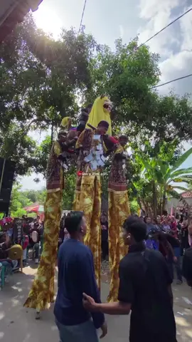 atraksi jangkungan mjm manggul singa depok #burokmjm #kesenianburokcirebon 