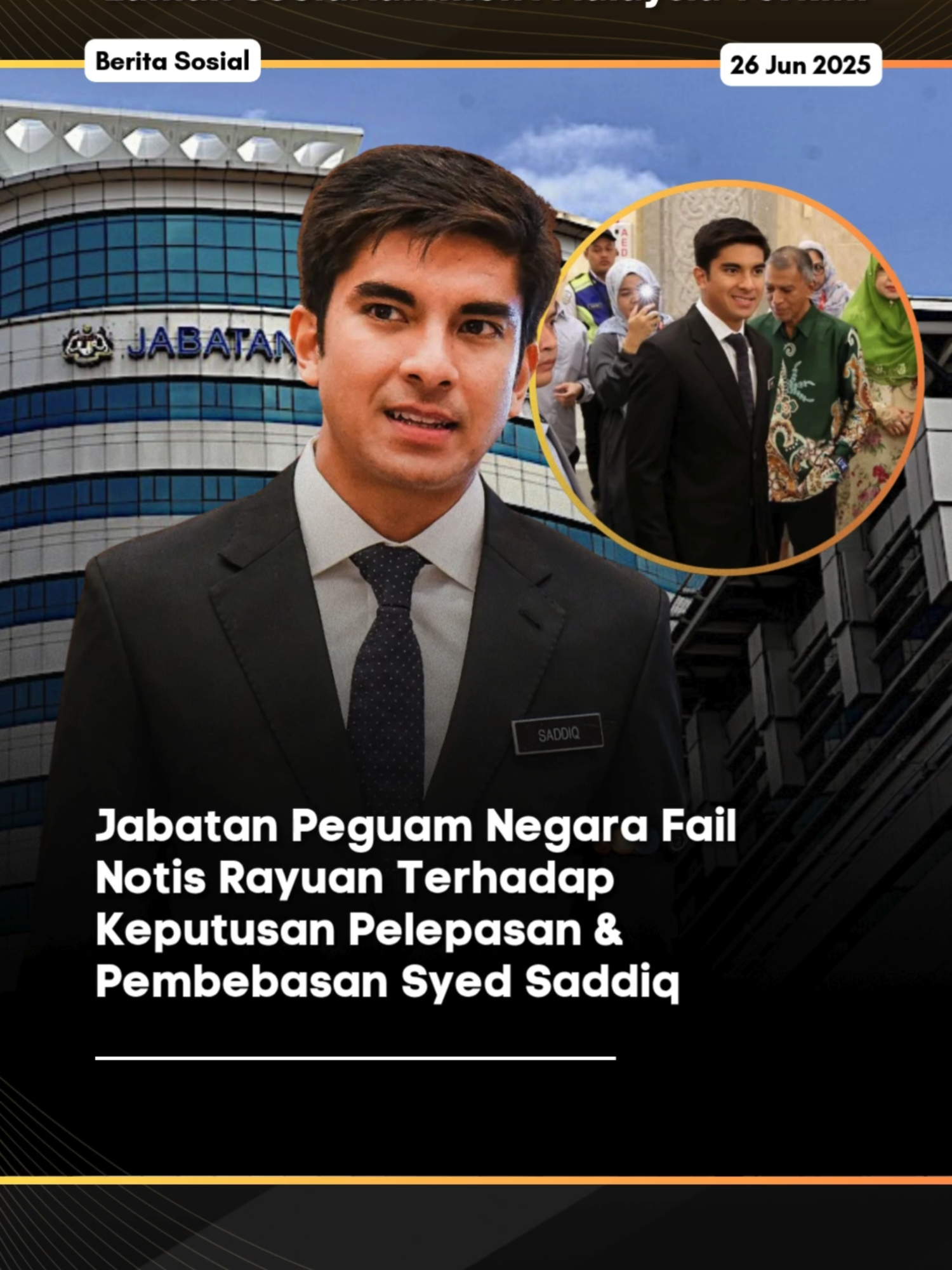 Jabatan Peguam Negara (AGC) hari ini telah memfailkan rayuan terhadap keputusan Mahkamah Rayuan semalam yang melepaskan dan membebaskan Ahli Parliment Muar, Syed Saddiq Syed Abdul Rahman daripada sabitan dan hukuman penjara selama 7 tahun serta 2 sebatan. Sabitan dan hukuman tersebut berhubung dengan kesalahan pecah amanah, salah guna harta dan pengubahan wang haram yang membabitkan dana Angkatan Bersatu Anak Muda (ARMADA). Penentuan kes yang berprofil tinggi itu telah diputuskan oleh panel 3 hakim Mahkamah Rayuan iaitu Datuk Ahmad Zaidi Ibrahim, Datuk Azman Abdullah dan Datuk Noorin Badaruddin di mana mereka sebulat suara membenarkan rayuan bekas Menteri Belia dan Sukan itu untuk mengetepikan sabitan dan hukuman berkenaan. Dalam satu kenyataan hari ini, AGC telah meneliti dan menimbangkan keputusan Mahkamah Rayuan, jabatan itu telah memfailkan notis rayuan hari ini bagi merayu keputusan pelepasan dan pembebasan itu. Untuk berita penuh boleh baca di kotak hijau di atas Jangan lupa untuk Like, Comment. Share dan Follow Lobak Merah! 🧡 Terima Kasih! #fyp #fypシ #lobakmerahmy #beritaditiktok #viralstory #trending #trendingnewsmalaysia #ceritaviral #terkini #viralupdates #storyviral