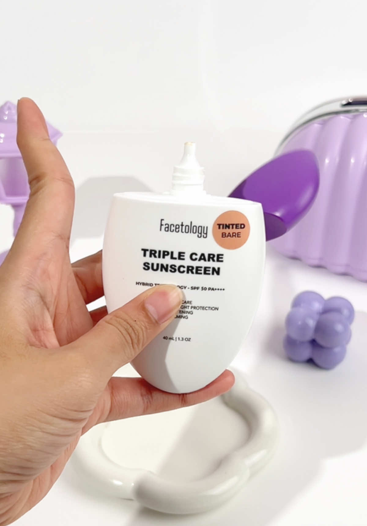 Gak takut razia, gak takut kena school air juga🫣 #facetology #facetologysunscreen #skincare #contentcreator 