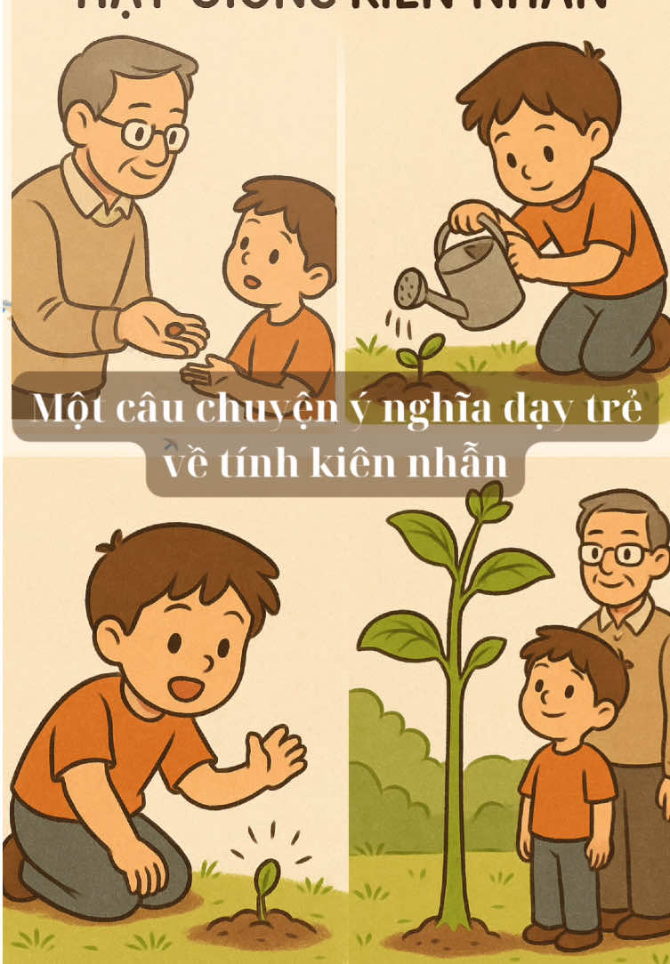 Hạt giống kiên nhẫn. Câu chuyện dạy trẻ về tính kiên nhẫn #daycondungcach #truyenhaychotre 