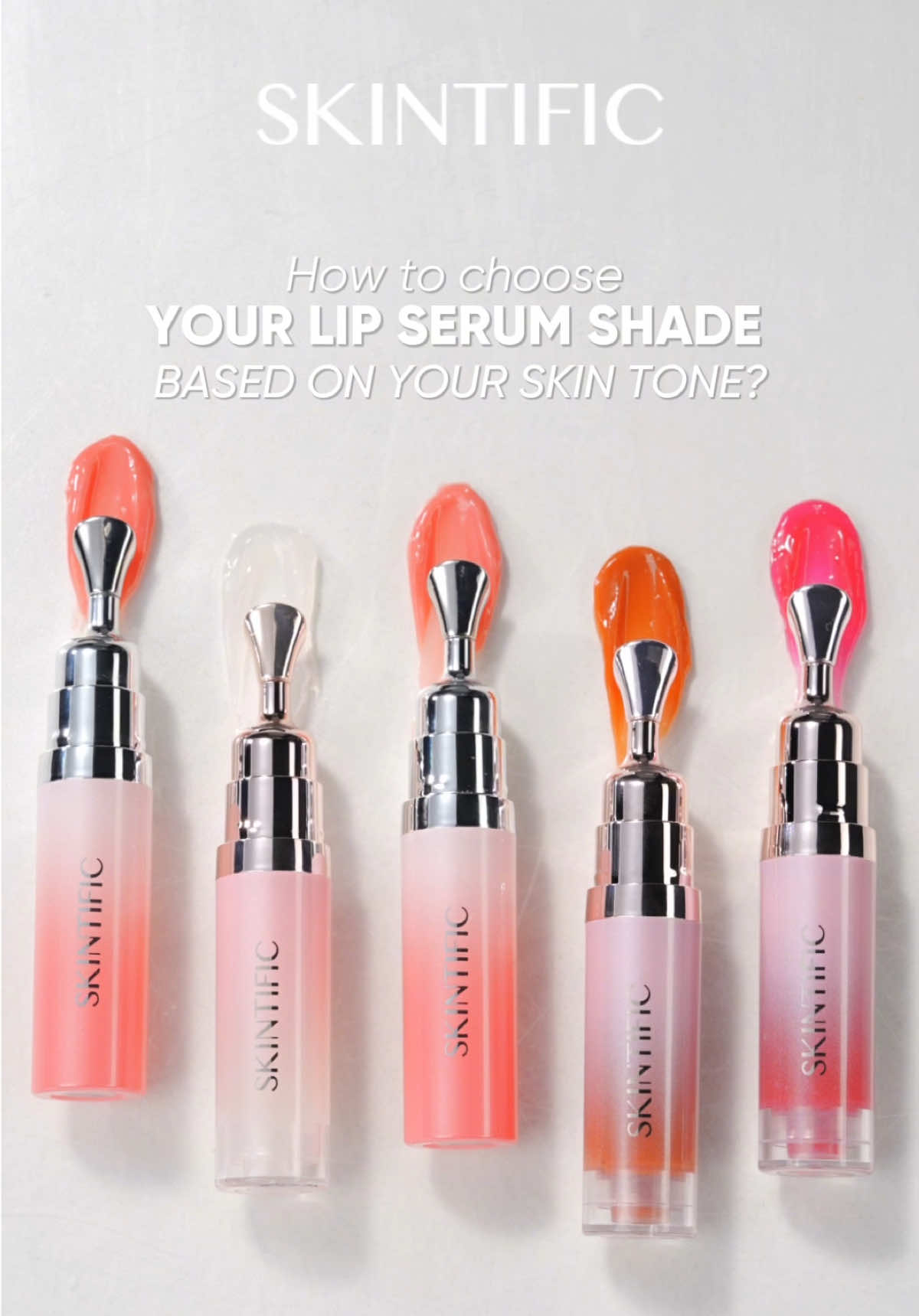 💋 One serum, three stunning shades — made to flatter every tone. Swipe to see the glow-up: 👼 Baby Pink – soft & sweet on fair to light skin 🌸 Coral Rose – the perfect pop for medium to tan skin 🍒 Cherry Red – bold & juicy on deep skin  Hydrating, glossy and never sticky. Just swipe, shine and slay✨  #skintific #skintificmy #lipserumskintific #fyp #trending 