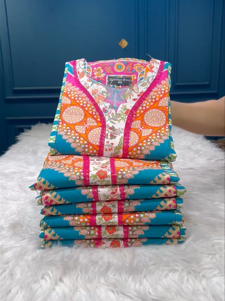 ১১৫০  টাকায় নরম কটন ড্রেসে থাকুক স্টাইল, কমফোর্ট আর একরাশ ভালোবাসা #stylemartbrand #womenfasion #treanding #clothes #stylemart #1million #fashiontiktok #fashion #foryou #fypツ #trendythreepiece #DesiFashion #threepiece #GirlsFashions #sadabhar #DesiVibes #comfortfashion #fyp #aghanoor #womenclothing