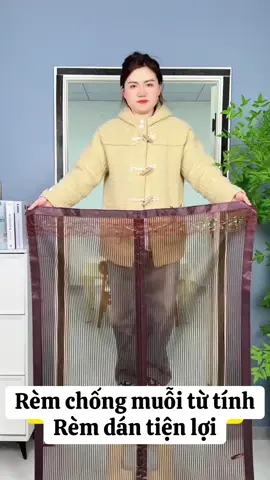 Rèm chống muỗi từ tính Rèm dán tiện lợi #xuhuong #remdan #remchongmuoi 