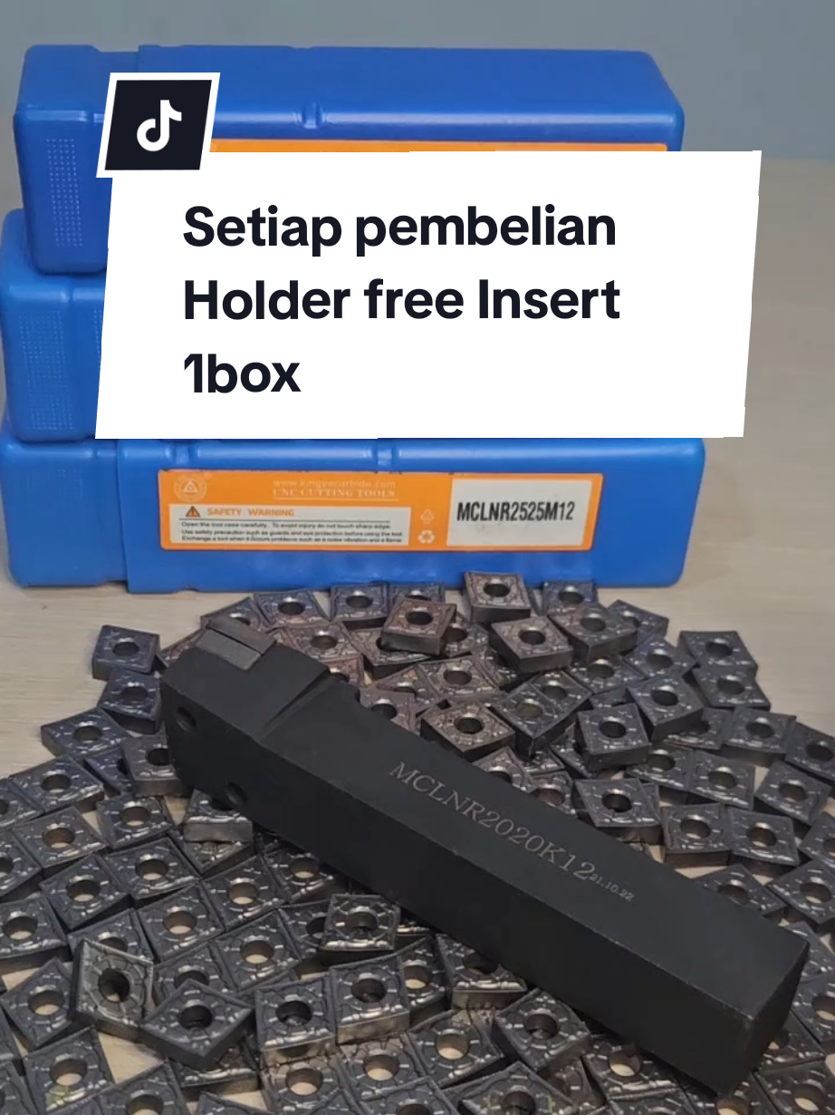 PROMO BUY HOLDER FREE 1 BOX INSERT‼️‼️ #eloktekniksejahtera #elokteknikujungmenteng #elokteknik #elok #teknik #cuttingtools #mesinbubut #mesingerinda #bengkelbubut #cnc #cncmilling #cncbubut #holder #cina #insert #second 