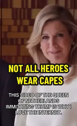 #QueenMaxima of #Netherlands is a hero we didn’t know we had. Showing us once again that other world leaders take #trump as a joke and mock him openly. #foryoupage #youcantmakethisup #funnytiktok #politicaltiktok #comedy #fypage #DoItAgain 