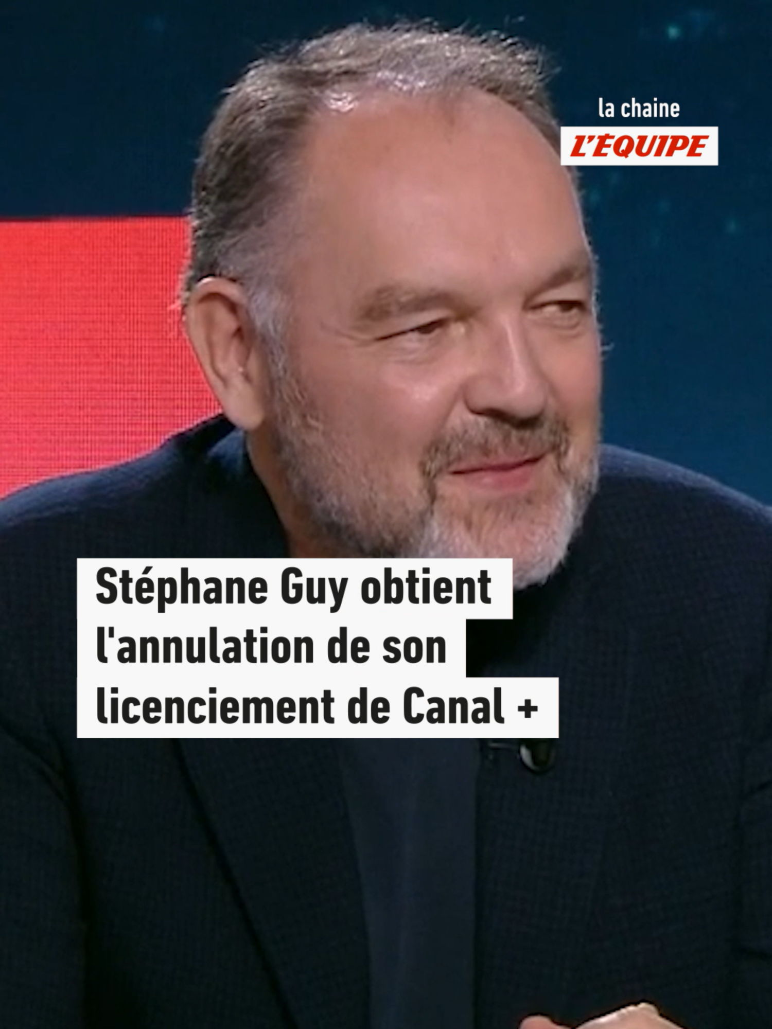 Licencié de Canal+ en décembre 2020 pour s'être approprié l'antenne selon sa direction, Stéphane Guy vient d'obtenir l'annulation de ce licenciement auprès de la Cour d'appel de Paris. Il pourrait être réintégré à la chaîne cryptée. #sportstiktok #canalplus #stephaneguy