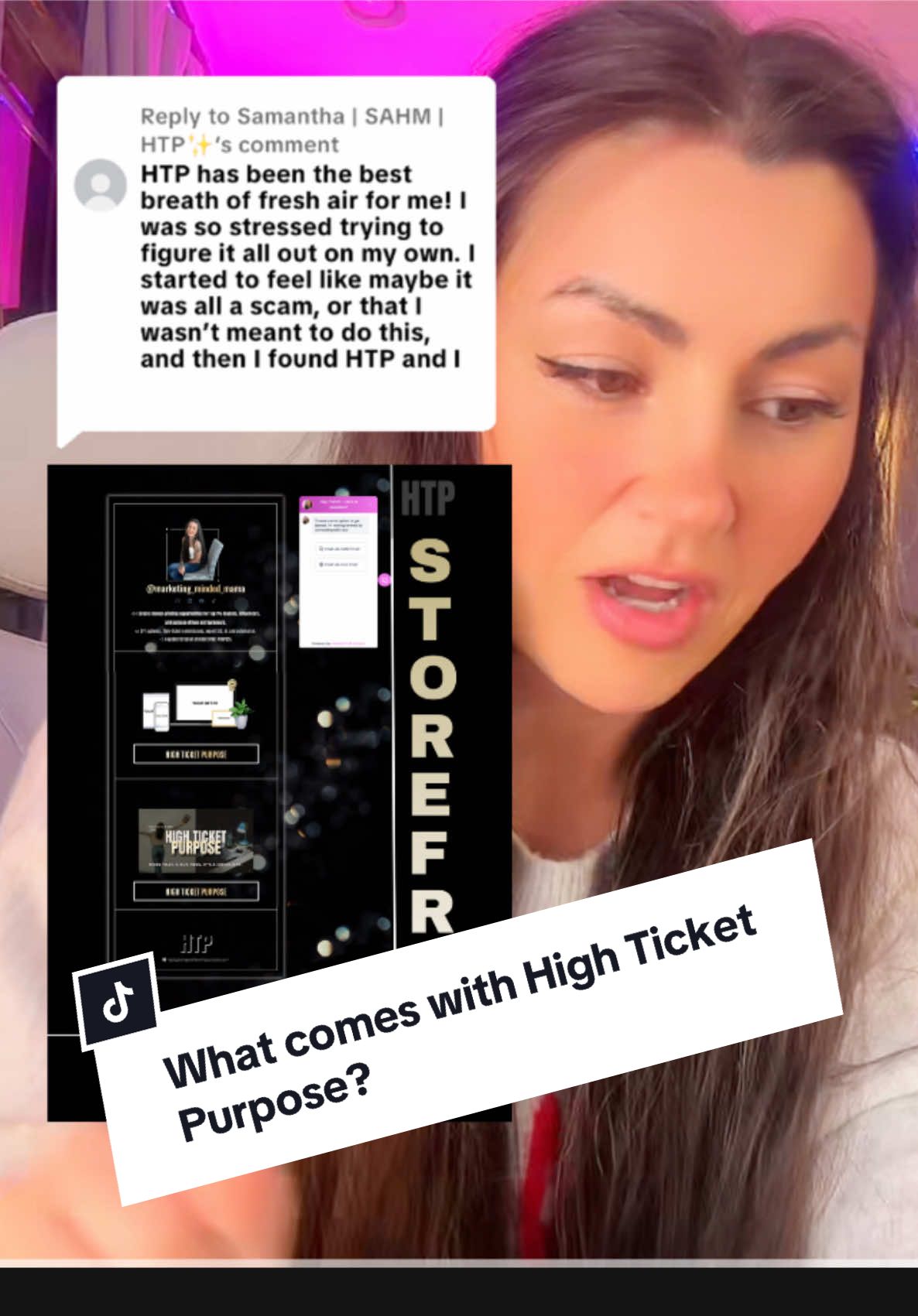 Replying to @Samantha | SAHM | HTP✨ what comes with High Ticket Purpose? Annnd, did I mention we are in pre- launch? Y’all don’t even know what’s coming for you! 🎉 (even though I mostly update you on every detail, I still need room for surprises 😆) . . #whatishighticketpurpose #highticketpurposecreator #highticketpurpose #doneforyou #doneforyousystem . . High ticket purpose creator, high ticket purpose, done for you, done for your system .🎉🚀 . All Glory to God ❤️