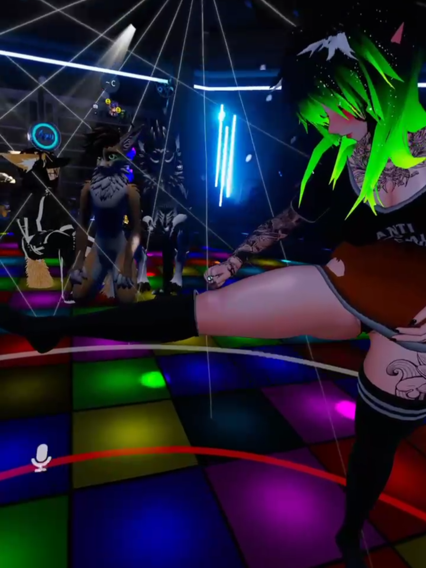 Immersion! #vrchat #eozvr #fyp #fbt #vr #body #tracking #trackers #avatar #kneesocks #pov