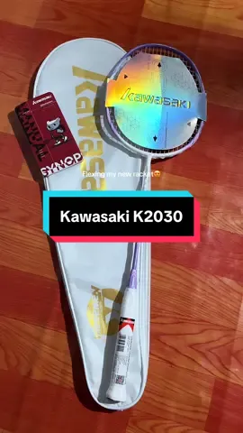 Flexing my new racket Kawasaki K2030#kawasakik2030 #kawasakik2030racket #kawasakibadmintonracket 
