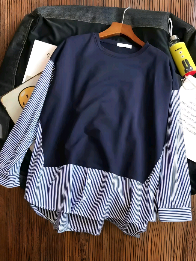 Aleen Kemeja Wanita Atasan Jumbo Blouse Big size Pakaian Wanita Over Size S M L XL XXL XXXL 5L Katun Putih#kemejasalur #bajuoversize #fffffffffffyyyyyyyyyyypppppppppppp 
