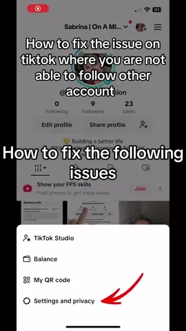 Day 2 : How to fix the issue on tiktok where you are not able to follow other account  #tiktokhelp #unabletofollow #cantfollow #tiktokissues #tiktoknewaccount #day2 #makingmoneyonline 