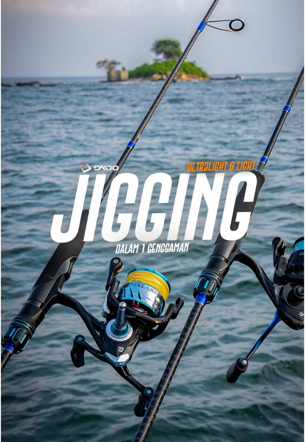 Ringan seperti Ultralight dan kuat seperti Light/Heavy, dalam 1 genggaman! Daido Super Ocean dengan warna Royal Blue🐳 bikin kita lebih bebas mancing bersliweran disegala medan! Gas mancing kemana nih kita brodi? 😛 #daido #superocean #superlightjigging #fishingrod #jigging