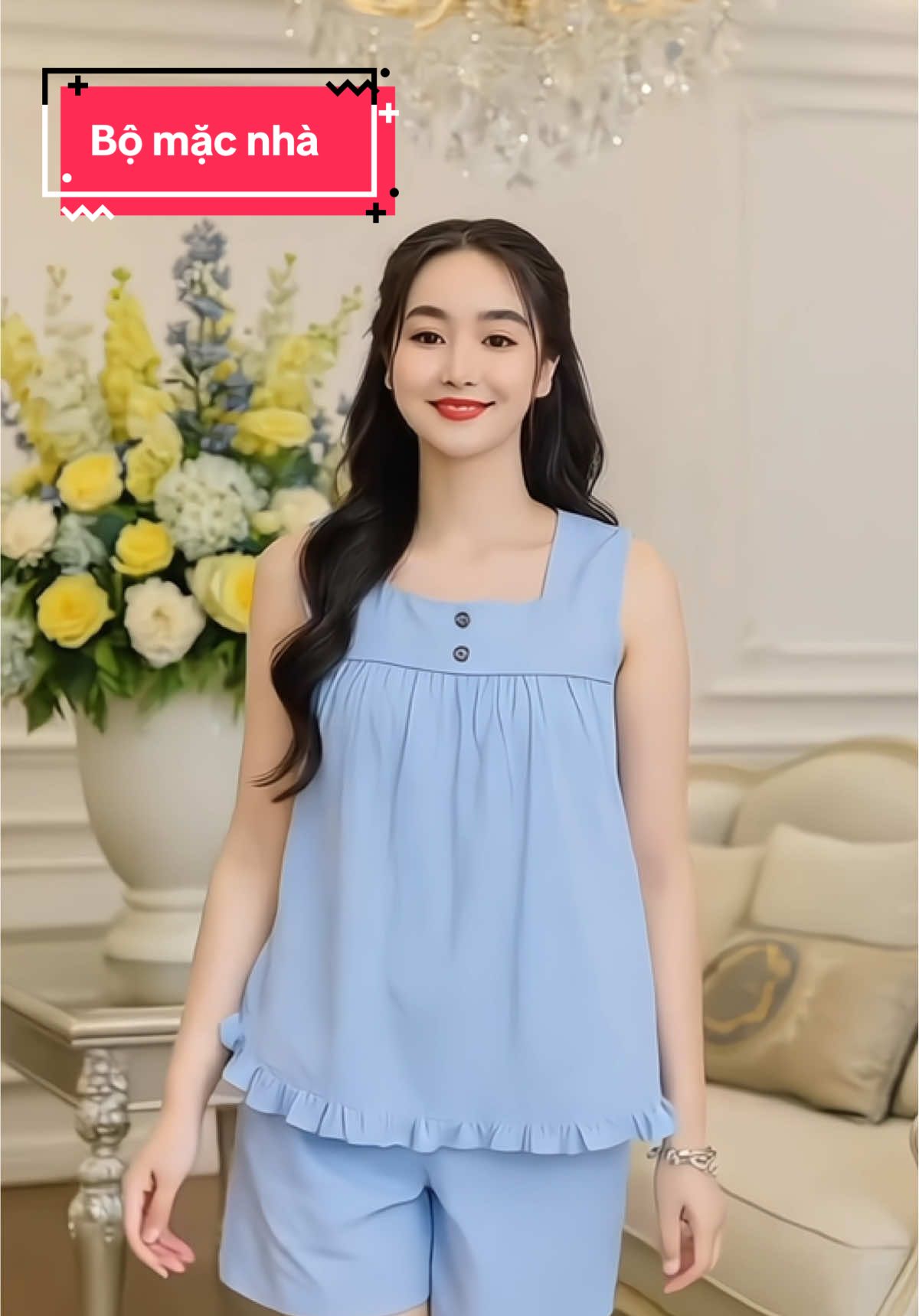 Bộ mặc nhà vừa xinh vừa mát #hangshoping #xh #quanao 