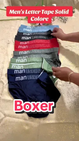 Men's Letter Tape Solid Colore#ropa de hombres#ropaintetior #boxer #sports #calzones #letter #tape #tiktokskop