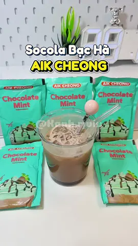 Vị socola ngọt dịu, thêm chút bạc hà the mát, uống là “phê” ngay từ ngụm đầu tiên #socolaBacHa #mintchocolate #mintchocdrink #xuhuong #hottrend #reviewfood 
