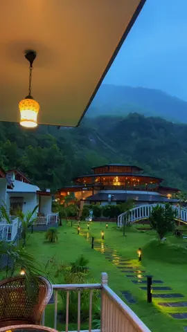 Evening bliss 🍀✨#fyp #eveningvibes #nature #luxuryretreat #harnessziplineandadventureresort #travelnepal #getaway 