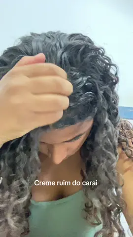 Esse foi o ÚNICO creme que deixou meu cabelo assim!!!!!#creme #cachos #cabelocacheado 