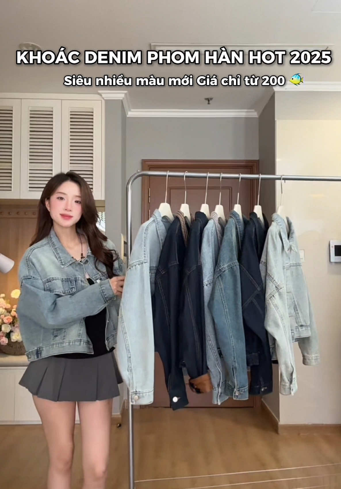 Vào vụ không còn giá này đâu mí bà, phom chất đẹp nhức néch lun #xuhuong #phoidoxinh #aokhoacjean #aokhoacdenim #aokhoacnu 