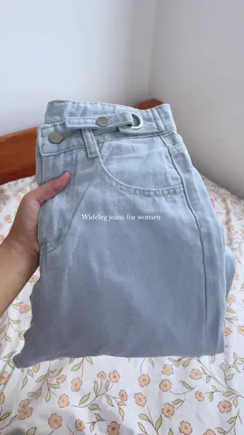 Adjustable Wideleg jeans for women #widelegjeans #jeansforwomen 