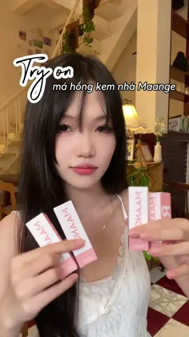 Tín đồ má hồng bơi vào đây #maange #maangemakeup #mgcheekbeauty #xuhuong #fyp #typ 