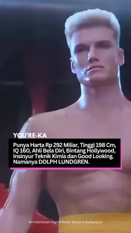 PAKET KOMPLIT. Dolph Lundgren adalah aktor, sutradara, dan ahli bela diri asal Swedia yang dikenal luas lewat perannya sebagai Ivan Drago dalam Rocky IV. Selain fisiknya yang mengesankan dan kemampuannya dalam seni bela diri, ia juga memiliki latar belakang akademis yang luar biasa dengan gelar magister teknik kimia dan beasiswa ke MIT. Kariernya di dunia film laga telah berlangsung sejak era 1980-an, menjadikannya salah satu ikon film aksi klasik yang juga dikenal sebagai pribadi cerdas dan multitalenta. Tiktok : @ivandragothegoat  #relatablememes  #relatable  #fyi  #interestingfacts  #funfacts  #meme  #balikpapan  #kaltim  #kalimantantimur  #indonesia  #genz  #Lifestyle  #trending  #fyp 