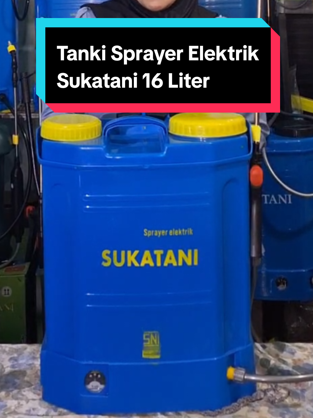 Tanki Sprayer Elektrik Sukatani 16 Liter kapasitas baterai 12V/8AH  HARGA CEK DI KERANJANG KUNING YA  #sprayer #tanki #tankisprayer #sprayersukatani #sprayerelektrik #semprotan #semprotantanaman #semprotanairkencang 