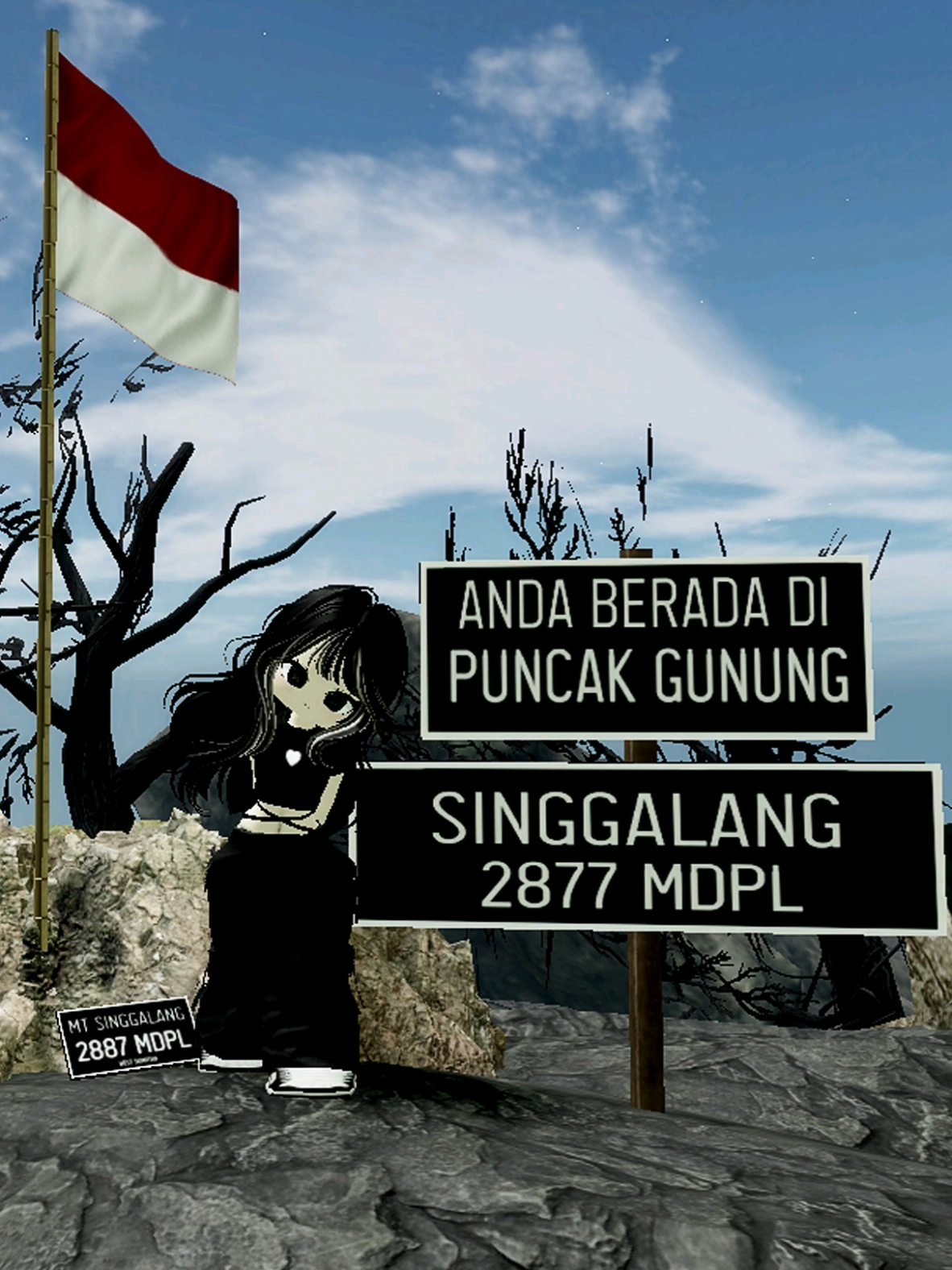 solo hiking singgalang 🫡  #roblox #robloxedit #robloxfyp #fypシ #fyp #mendakigunung 