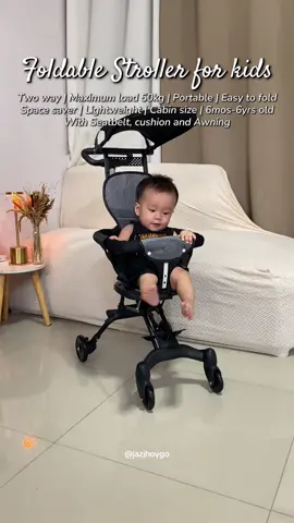 Foldable stroller for kids!💯☑️ #stroller #strollerforbaby #strollerfortoddlers #strollerforkids #foldablestroller #lightweightstroller @Yomo Baby 