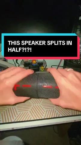 This is a crazy cool Bluetooth speaker and definitely worth the price!! #tiktokmademebuyit #tiktokshopfinds #bluetoothspeaker #speaker #wirelessspeaker 