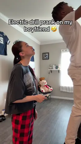 He is so dramatic 🤣 #deonandkarmia #couple #funnymoments 
