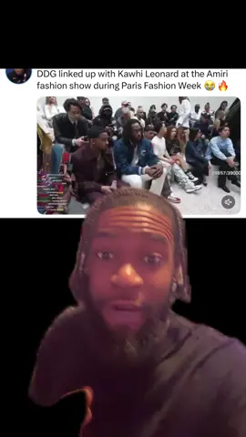 DDG linked up with Kawhi Leonard at the Amiri fashion show during Paris Fashion Week #ddg #kawhileonard #amiri #fashion #viral #foryou #fyp #streamer #greenscreen 