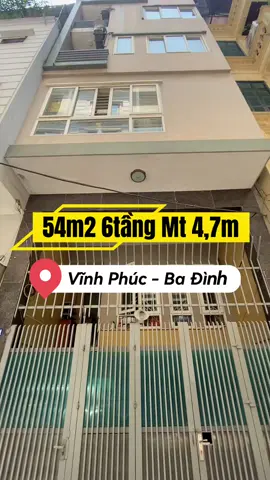 Nhà mặt phố Vĩnh Phúc – Ba Đình 54m² – mặt tiền 4,7m – xây 6 tầng Ở – kinh doanh – cho thuê văn phòng đều hợp Nhà Đẹp Mỗi Ngày #16 #vinhphuc #badinh #nhamatpho #nhadep #bdsdautu #nhatichsan #giutienantoan #nhachothue #nhadathanoi #hanghiem