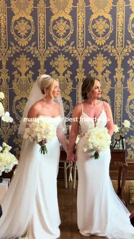 Finally saying “I Do” after 7.5 long years ❤️ #fyp #lesbiansoftiktok #wlw #lesbianwedding #wlwtiktok #wlwwedding #2025bride 