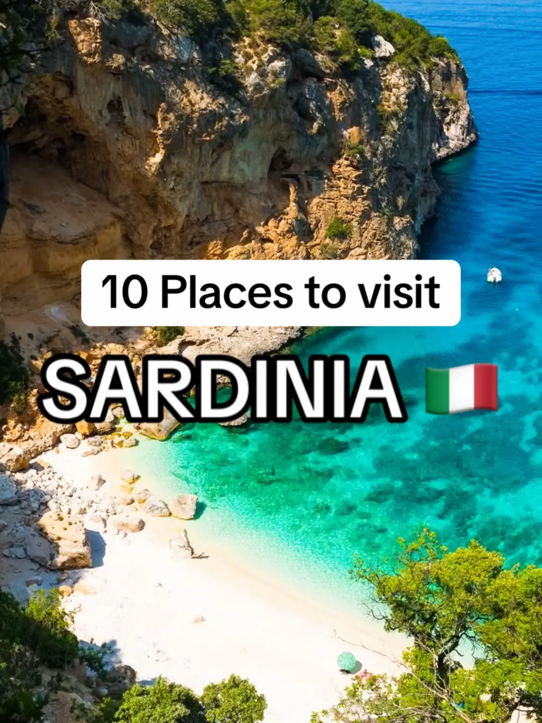 Places to visit Sardinia (save for travels) 🇮🇹📍 #fyp #italytravel #foryoupage #traveltiktok #holiday #luxurytravelstyle #sardinien #sardinia  