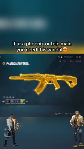 Calling all Phoenix and Tejo mains — this Vandal skin was made for YOU. With glowing fire-energy aesthetics and radiant accents, it fits perfectly with Phoenix’s hot-headed style and Tejo’s radiant abilities. Whether you’re entry-fragging or flashing into site, this Vandal makes every play feel personal. 🎨 The design screams heat, confidence, and control — just like a good Duelist or Initiator should.  #Valorant #PhoenixMain #TejoMain #VandalSkin #ValorantVandal #ValorantSkins #ValorantTikTok #ValorantUpdate #GamingAesthetics #ValorantBattlepass 