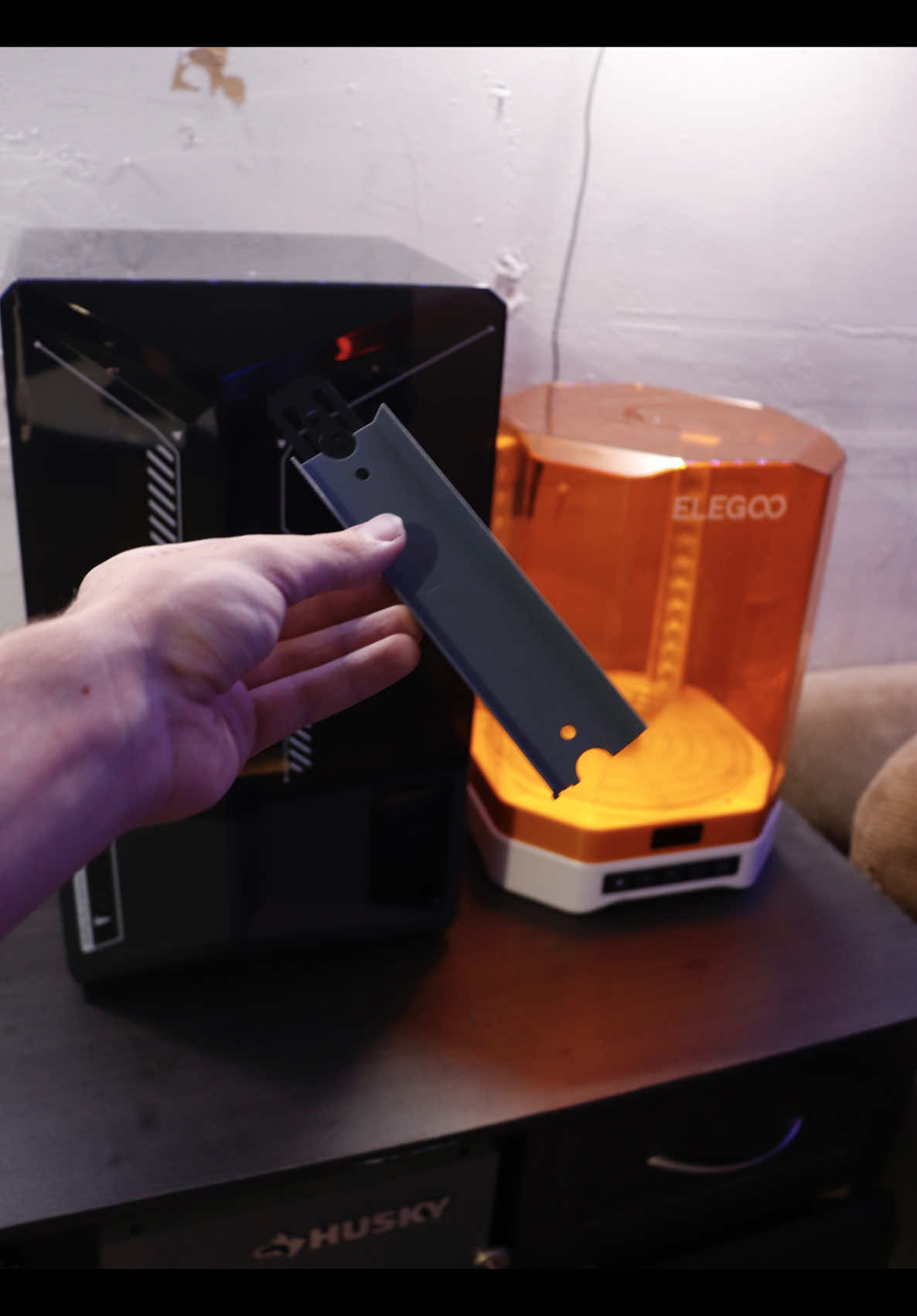 Printing my own Hot Wheels track pieces on the @Elegoo 3D Official Saturn 4 Ultra This was my first time experimenting with resin 3d printers, and I would say it was totally worth it. What should I print next? #hotwheels #diecast #resinprinter #3dprinting #resinprinting #elegoo #saturn4ultra #ad 