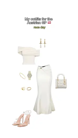 I had no inspiration but I wanted something classy and towards white colors #austriangp #paddockoutfits #f1outfits #f1wagsstyle #f1wagsaesthetics #f1style  #f1fashion #outfitinspo #f1 #f1tok #f1contentcreators #f1community #f1fangirls #f1fans #fyp #virals #relatable #stylist #stylistmodelist #modelist