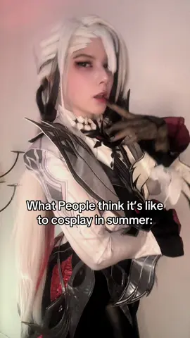 Way too hot 🔥 #arlecchino #GenshinImpact #hoyoverse #arlecchinocosplay #fyp 