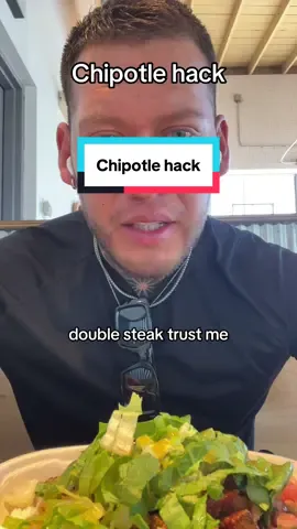 They aaalways give you more if they don’t know you’re getting double. You’re welcome  #chipotle #chipotlehacks #lunch #foodhacks #chipotlebowl 