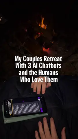 I found people in serious relationships with AI partners and planned a weekend getaway for them at a remote Airbnb. I didn’t know how it would turn out. But I figured that, whatever happened, it would take me straight to the heart of what I wanted to know, which was: What’s it like? What’s it really and truly like to be in a serious relationship with an AI partner? Tap the 🔗 in bio to read the full story. 📹: @Poupay Jutharat 