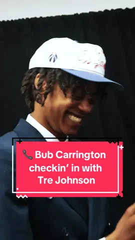 brb, watching this phone call from Bub Carrington to Tre Johnson on repeat 📞🥹 #nbadraft #wholesome #classof2025 #rookie 