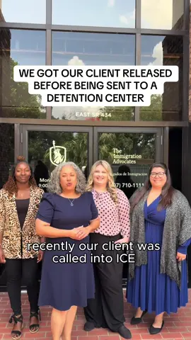 We got our client released BEFORE being sent to a detention center! If you or a loved one is in need of legal representation, call our office at 407-710-1111. We are here to help! #immigrationlawyer #immigrationtiktok #lawyersoftiktok #immigrationlaw #immigrationattorney 