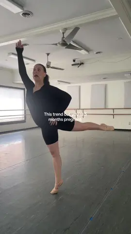 Somehow pregnancy stole all my turn out 🥴😫 My pelvic floor said “you’re joking right?!”  #ballettok #balletteacher #dancetreend #danceteacher 